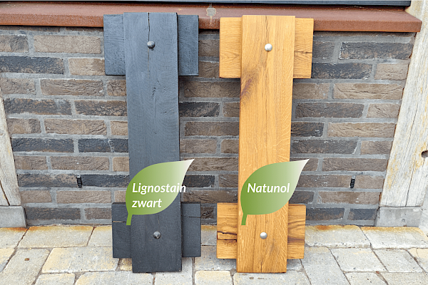 Natunol + Lignostain voor houten poorten