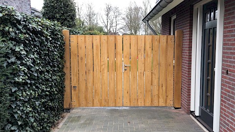 Onderhoud van houten poorten